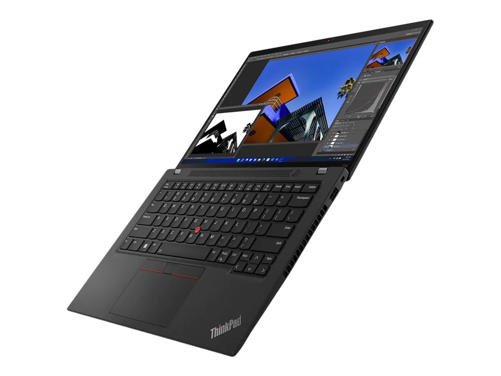 Lenovo ThinkPad T14 Gen 3 21AH - 180°-Scharnierdesign - Intel Core i7 1260P / 2.1 GHz - Win 10 Pro 64-Bit (mit Win 11 Pro Lizenz)