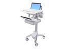 Ergotron Laptop Cart, 2 Drawers - Wagen - offene Architektur - für Notebook / PC-Ausrüstung - Aluminium, verzinker Stahl, hochwertiger Kunststoff - Bildschirmgröße: bis zu 43,9 cm (bis zu 17,3")