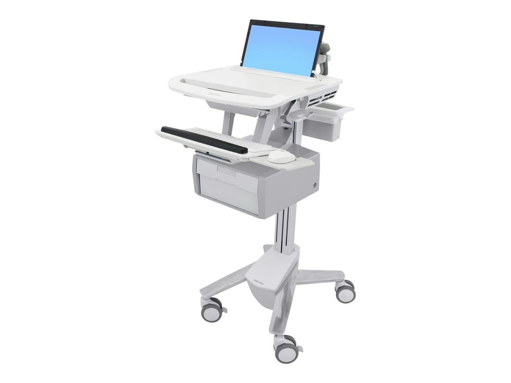 [SV43-11B0-0] Ergotron Wagen - offene Architektur - für Notebook / PC-Ausrüstung - verriegelbar - medizinisch - Aluminium, verzinker Stahl, hochwertiger Kunststoff - Bildschirmgröße: bis zu 43,9 cm (bis zu 17,3")
