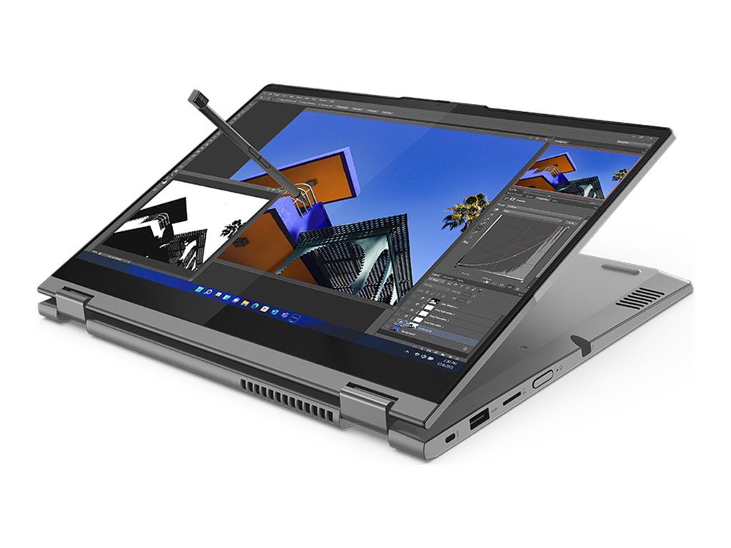 Lenovo ThinkBook 14s Yoga G2 IAP 21DM - Flip-Design - Intel Core i7 1255U / 1.7 GHz - Win 11 Pro - Intel Iris Xe Grafikkarte - 16 GB RAM - 512 GB SSD NVMe - 35.6 cm (14")