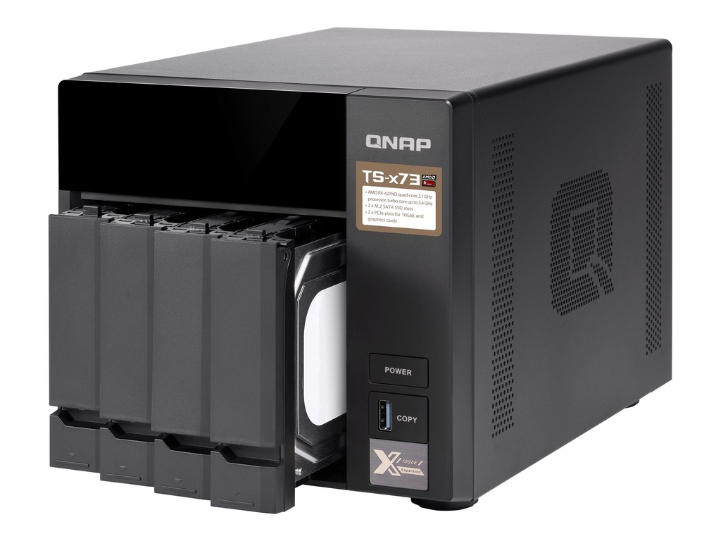 QNAP TS-473-8G - NAS-Server - 4 Schächte - SATA