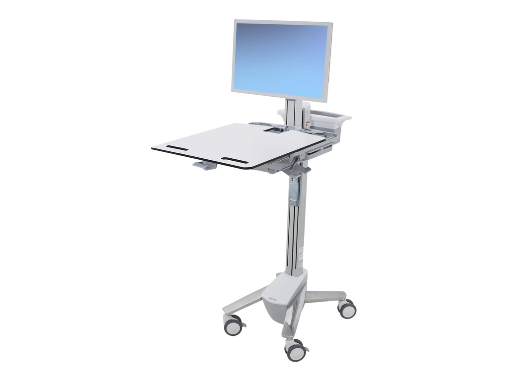 Ergotron Cart - Sliding Worksurface - Wagen - für LCD-Display / PC-Ausrüstung - medizinisch - Aluminium, verzinker Stahl, hochwertiger Kunststoff - Bildschirmgröße: bis zu 61 cm (bis zu 24 Zoll)