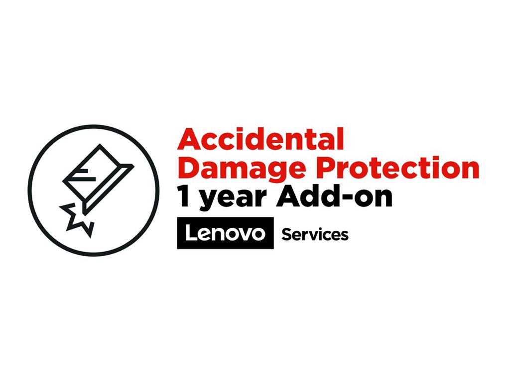 Lenovo Accidental Damage Protection - Abdeckung bei Schaden durch Unfall - 1 Jahr - für ThinkBook 13; 14; 15; ThinkPad E15; E48X; E49X; E58X; E59X; ThinkPad Yoga 11e (5th Gen)