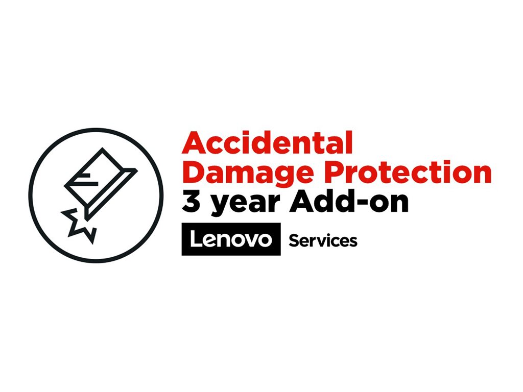 Lenovo Accidental Damage Protection - Abdeckung bei Schaden durch Unfall - 3 Jahre - für ThinkBook 13; 14; 15; ThinkPad E15; E48X; E49X; E58X; E59X; ThinkPad Yoga 11e (5th Gen)