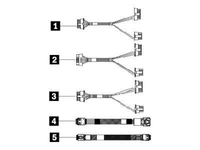 Lenovo Speicherkabelkit - für 2,5" Chassis-Backplane