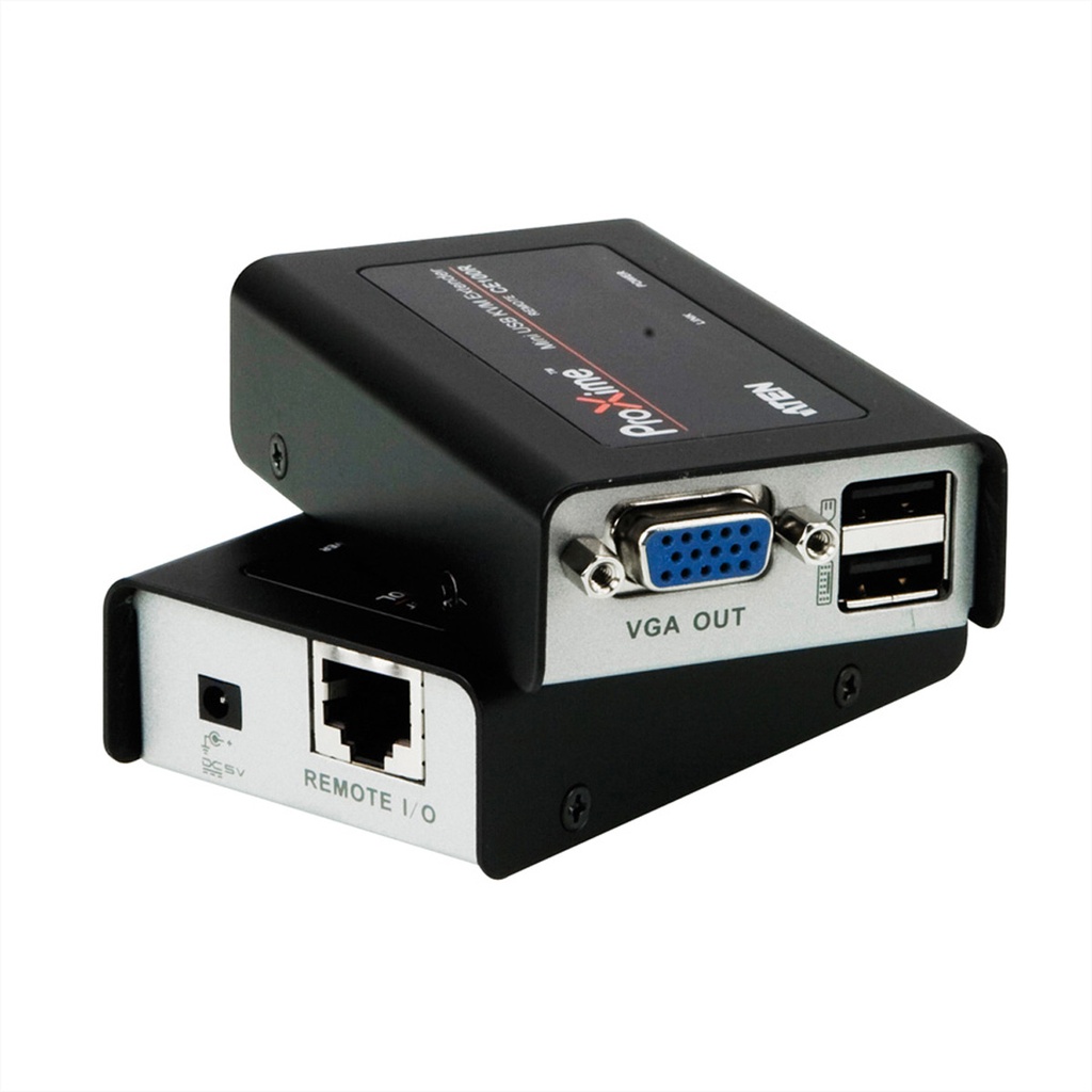 ATEN CE100 USB Mini KVM Extender 100m, schwarz/silber