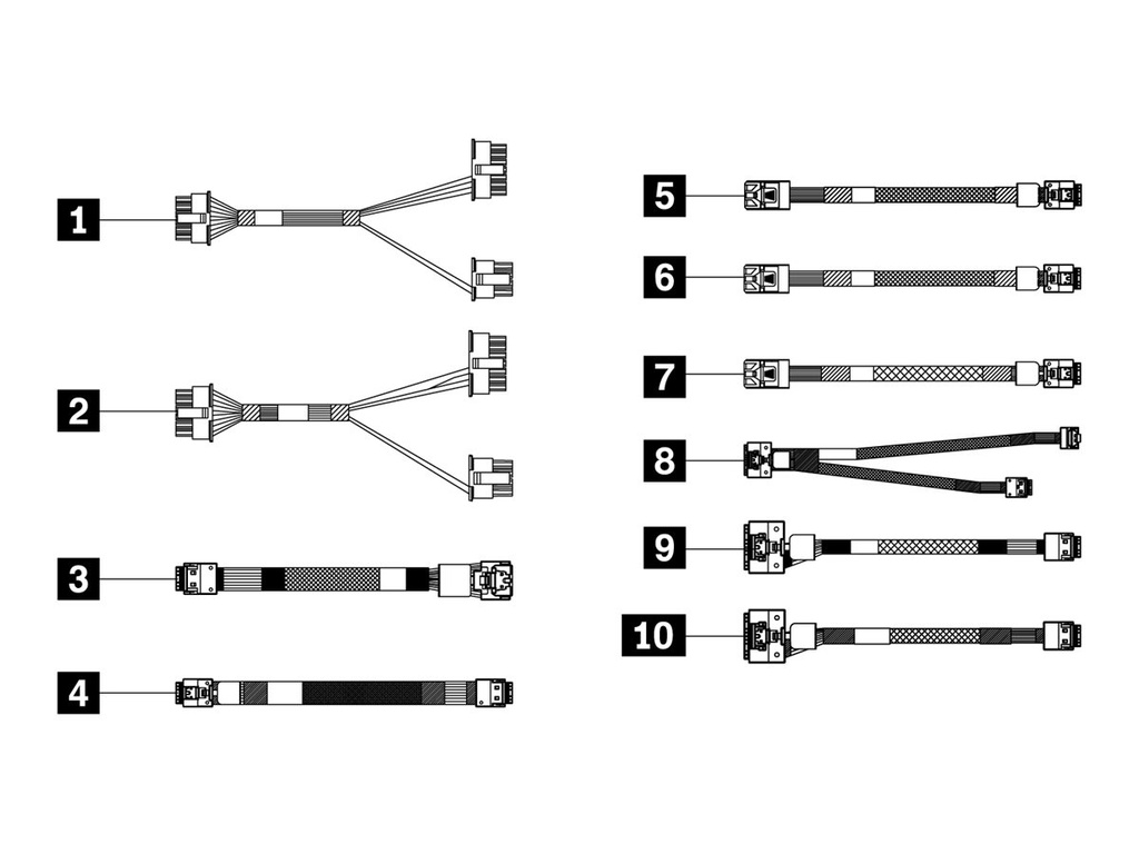 Lenovo Speicherkabelkit - für 3,5" SAS/SATA