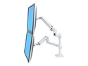 Ergotron LX - Befestigungskit (Spannbefestigung für Tisch, Stange, 2 Gelenkarme, 2 Erweiterungsklammern) - für 2 LCD-Displays - Aluminium, Stahl - weiß - Bildschirmgröße: bis zu 61 cm (bis zu 24 Zoll)