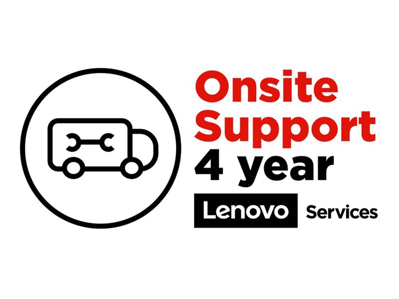 Lenovo Onsite Upgrade - Serviceerweiterung - Arbeitszeit und Ersatzteile (für System mit 1-jähriger Vor-Ort-Garantie)