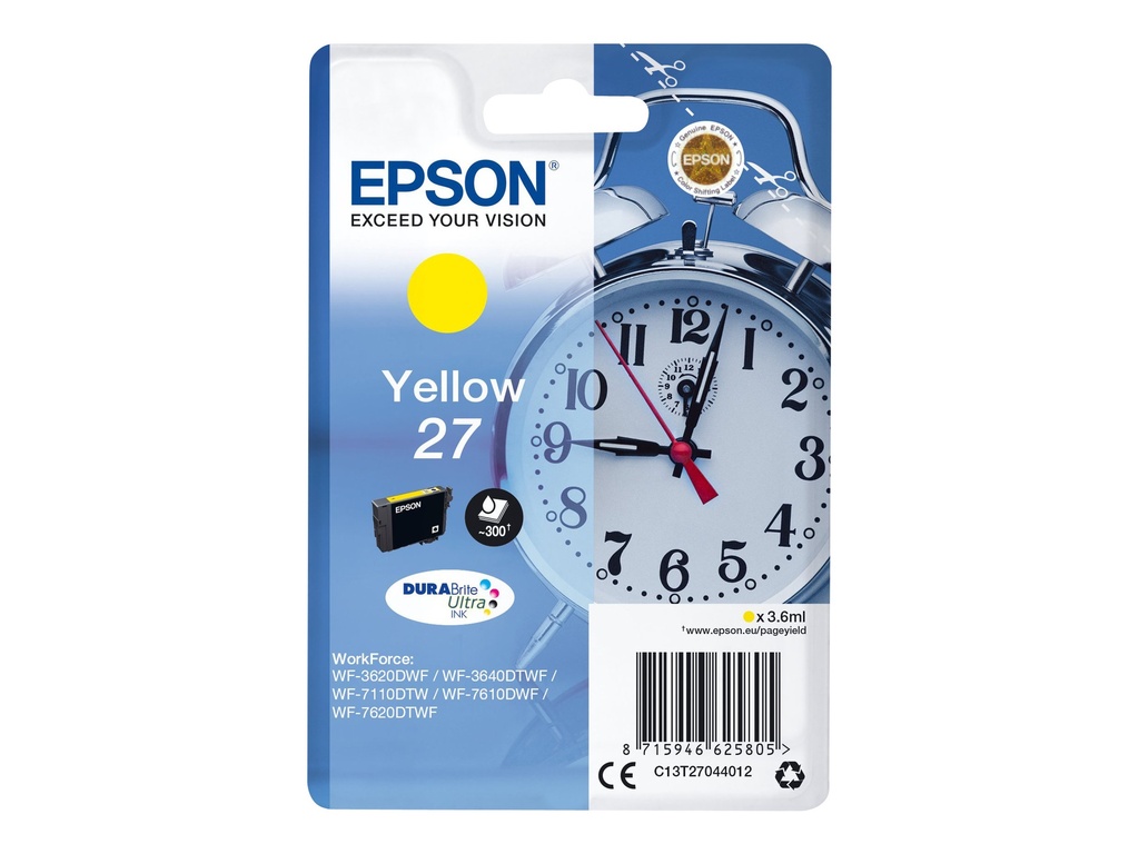 Epson 27 - 3.6 ml - Gelb - original - Tintenpatrone