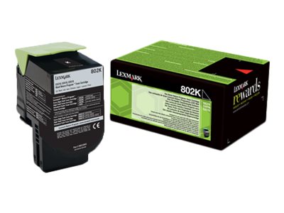 Lexmark 802K - Schwarz - original - Tonerpatrone LCCP, LRP