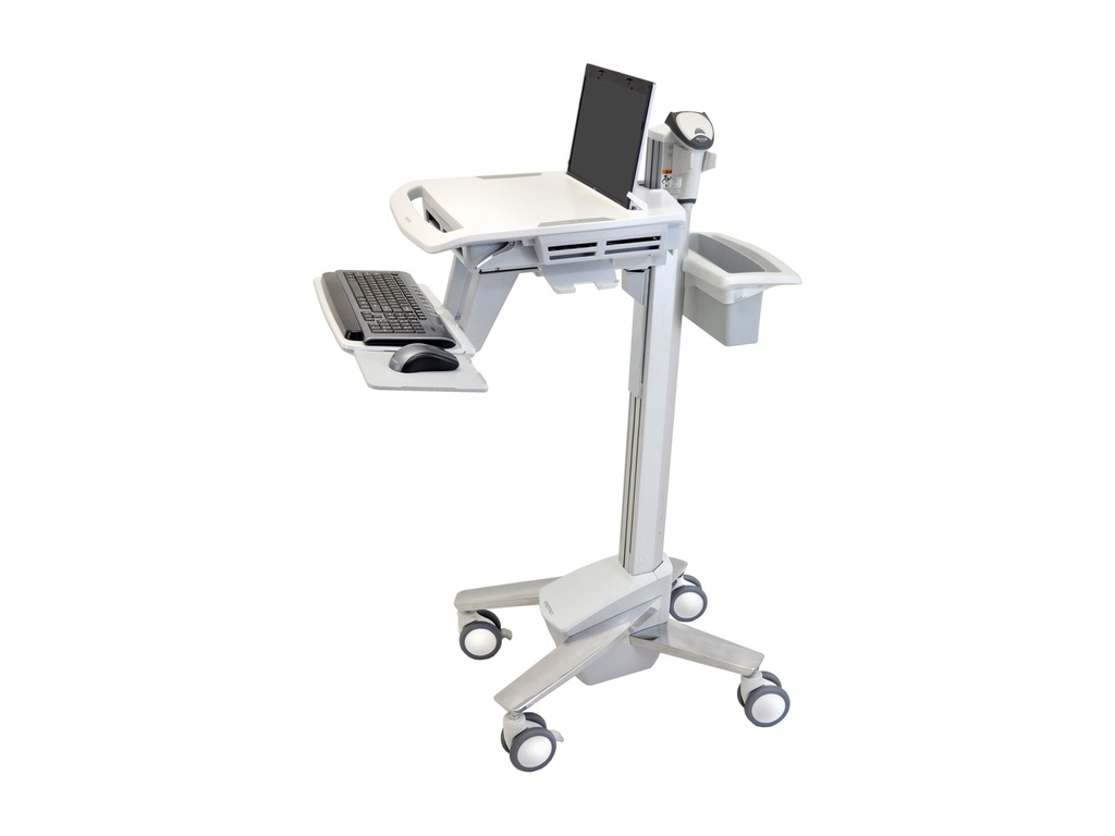 Ergotron SV41 - Wagen - Konstante Krafttechnologie - für Notebook / PC-Ausrüstung - verriegelbar - medizinisch - Aluminium, verzinker Stahl, hochwertiger Kunststoff - Grau, weiß, Polished Aluminum - Bildschirmgröße: bis zu 43,9 cm (bis zu 17,3")