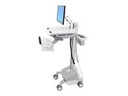 Ergotron StyleView - Multimedia-Wagen - Aluminium - Grau - Weiß - Aluminium - Kunststoff - Zink Stahl - Flachbildschirm - 14,1 kg - 55,9 cm (22")