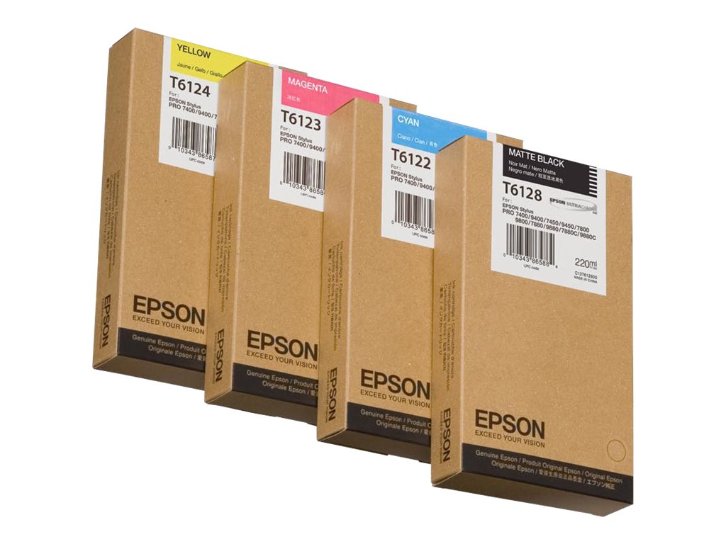 Epson T6122 - 220 ml - Cyan - original - Tintenpatrone