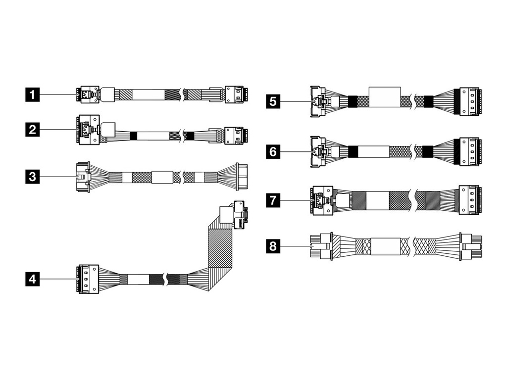 Lenovo Speicherkabelkit - für x4 M.2/7 mm Modul