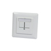 Synergy 21 Keystone Modulträger UP Dosen für 2xTP-Modul Reinweiss 180Grad