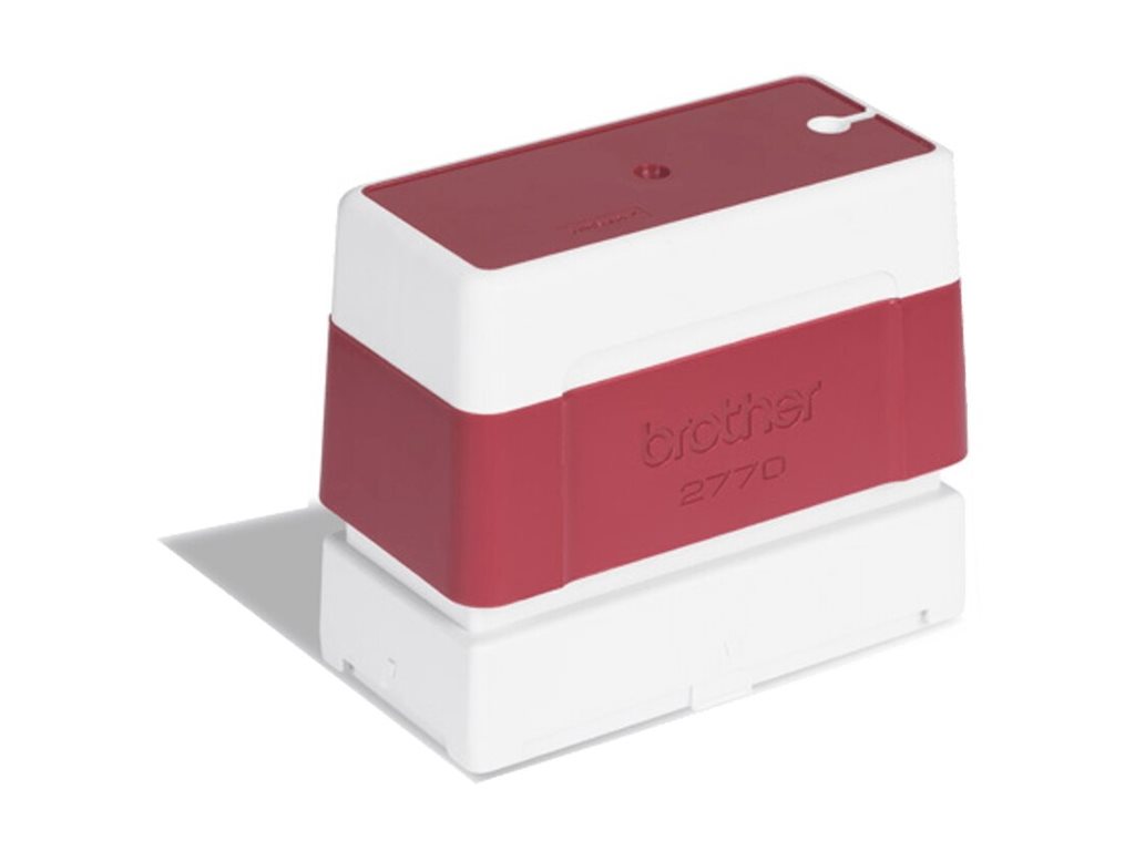 Brother 2770 - Stempel - vorgetränkt - Rot - Benutzerdefinierter Text - 27 x 70 mm (Packung mit 6)