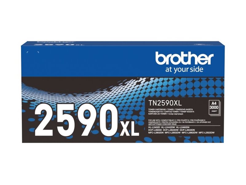 Brother TN2590XL - Schwarz - original - Box - Tonerpatrone