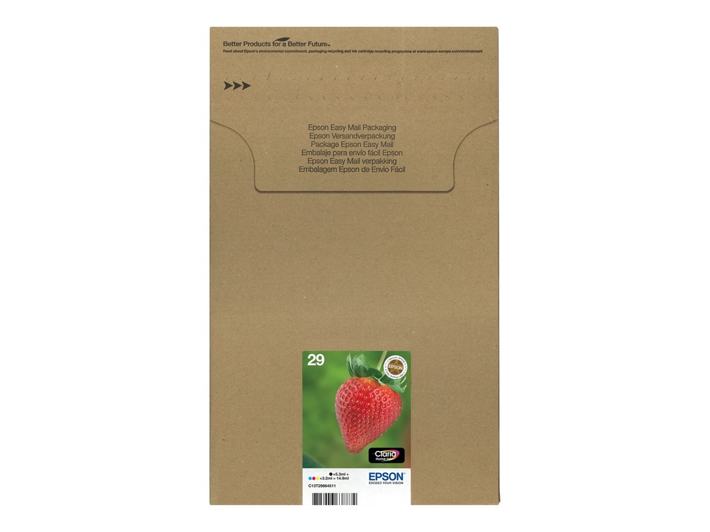 Epson Multipack 29 EasyMail - 4er-Pack - Schwarz, Gelb, Cyan, Magenta