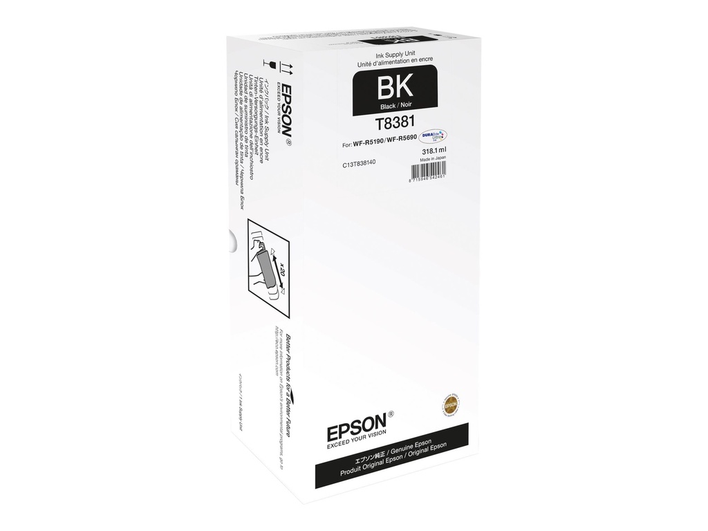 Epson T8381 - 318.1 ml - Schwarz - original - Nachfülltinte