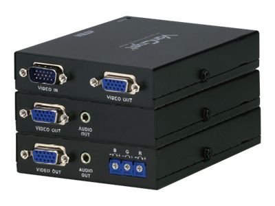 ATEN VanCryst VE170Q Cat 5 Audio/Video Extender Transmitter and Receiver with Deskew Units