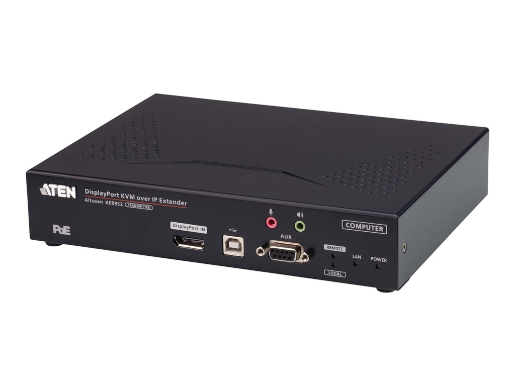 ATEN ALTUSEN KE9952T 4K DisplayPort Single Display KVM over IP Transmitter with PoE