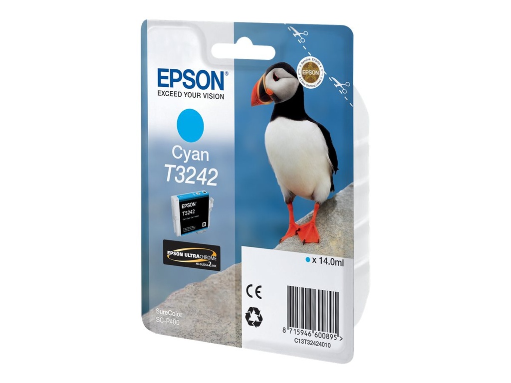 Epson T3242 - 14 ml - Cyan - original - Tintenpatrone