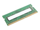 Lenovo DDR4 - Modul - 4 GB - SO DIMM 260-PIN - 3200 MT/s / PC4-25600 - ungepuffert - non-ECC - CRU - grün - für ThinkCentre M70a; M70q; M80q; M90a; M90q; ThinkPad E14 Gen 2; E15 Gen 2; L14 Gen 1; L15 Gen 1; ThinkStation P340 (Tiny)