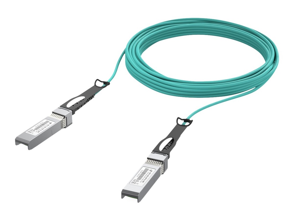 Ubiquiti 10GBase-AOC direct attach cable - SFP+ zu SFP+ - 10 m - 3 mm - Glasfaser - Active Optical Cable (AOC)