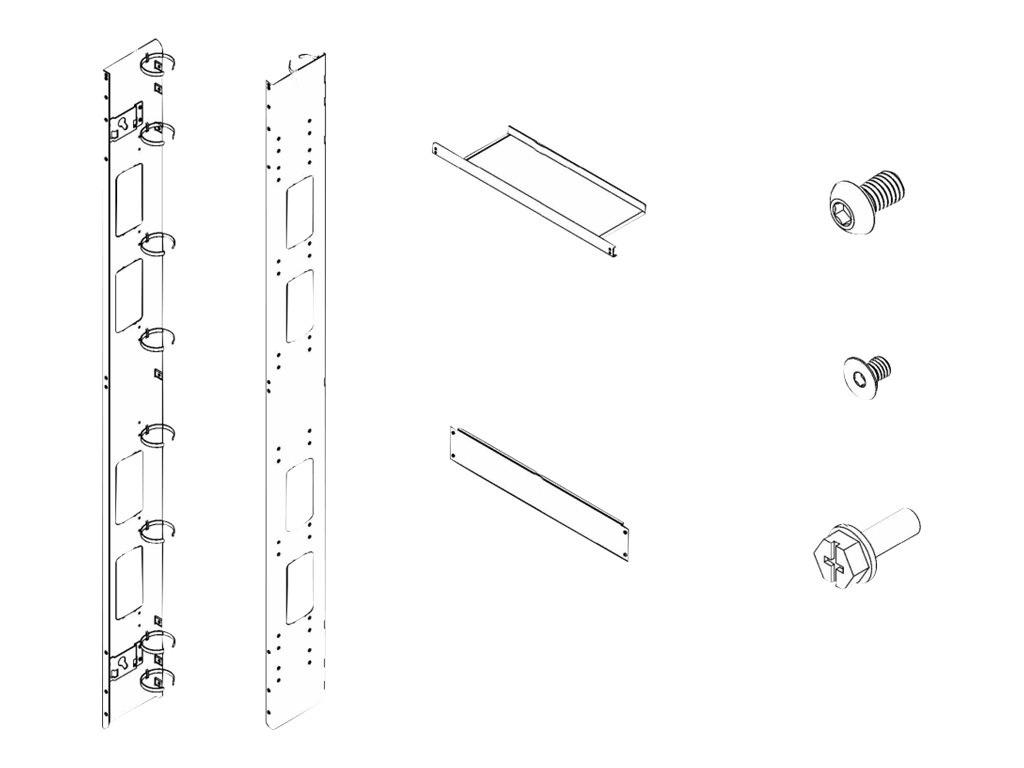 Lenovo Rack - Erweiterungssatz - Pearl White - 42HE - 48.3 cm (19")