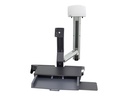 Ergotron Befestigungskit (CPU-Halter, 2 Schienenabdeckungen, 2 Kabelkanäle, Wandschienenhalterung, Maus-Shelf, Handgelenkkissen, VESA-Adapter, Tastatur-Tablett, einstellbarer Monitorarm, Wandschiene 34", Ablage für Barcode-Scanner und Maus) - für LCD-Display / PC-Ausrüstung - Aluminium, hochwertiger Kunststoff - Polished Aluminum - Bildschirmgröße: bis zu 61 cm (bis zu 24 Zoll)