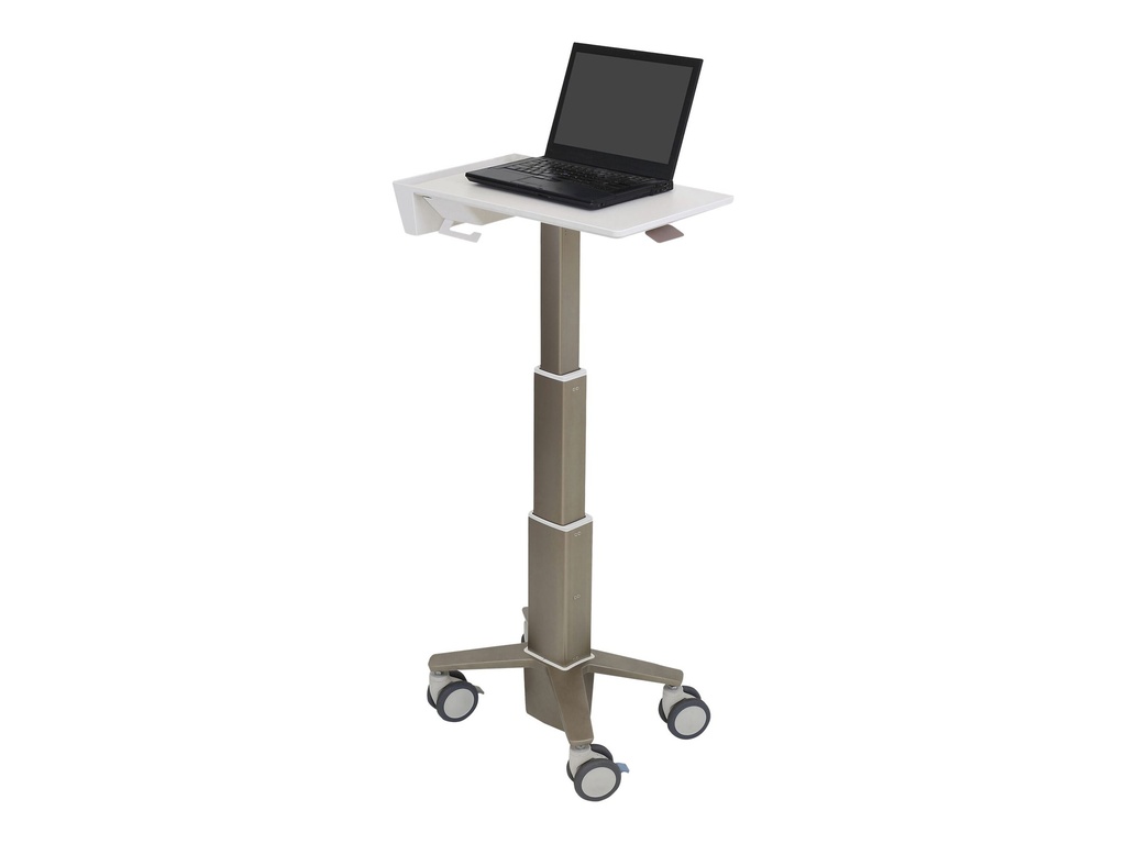 Ergotron CareFit - Wagen - Slim - für Notebook - Aluminium, hochwertiger Kunststoff, verzinker Stahl - weiß, Warm Gray - Bildschirmgröße: bis zu 43,9 cm (bis zu 17,3")