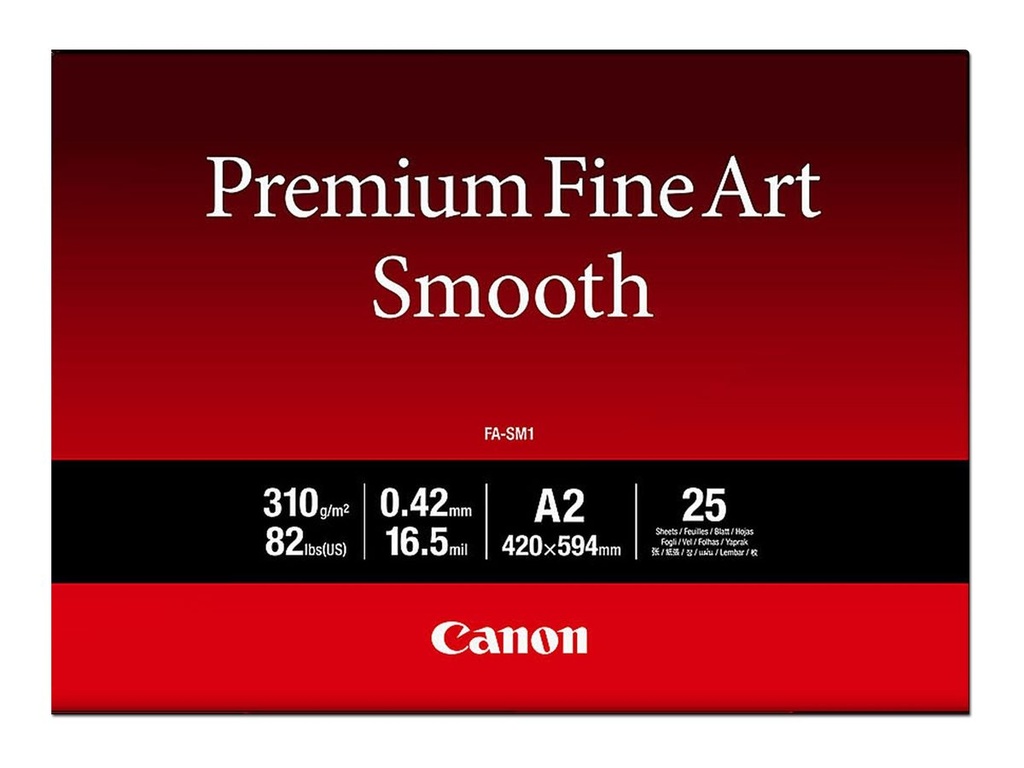 Canon Premium Fine Art Smooth FA-SM1 - Seidig - 16,5 mil - A2 (420 x 594 mm)