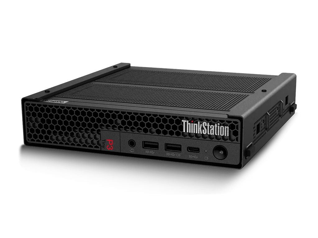Lenovo ThinkStation P3 30H0 - Tiny - 1 x Core i5 i5-14600 / 2.7 GHz - vPro Enterprise - RAM 16 GB - SSD 512 GB - TCG Opal Encryption, NVMe, Performance - UHD Graphics 770 - 1GbE, Wi-Fi 6E - WLAN: Bluetooth 5.1, 802.11a/b/g/n/ac/ax (Wi-Fi 6E)