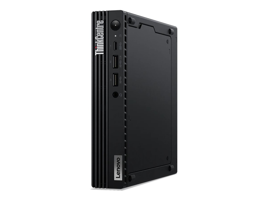 Lenovo ThinkCentre M70q Gen4 12E3 - Tiny - Core i3 13100T / 2.5 GHz - RAM 8 GB - SSD 256 GB - TCG Opal Encryption 2, NVMe - UHD Graphics 730 - 1GbE, Wi-Fi 6E - WLAN: Bluetooth 5.1, 802.11a/b/g/n/ac/ax (Wi-Fi 6E)