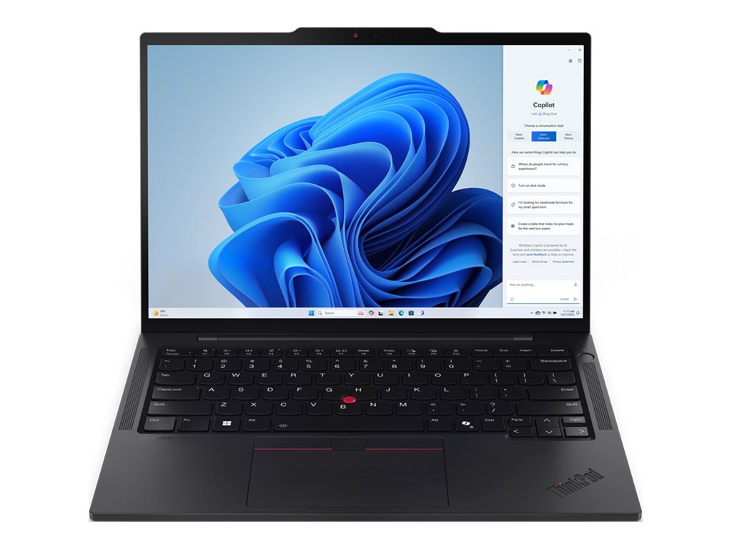 Lenovo ThinkPad T14s Gen 5 21LS - 180°-Scharnierdesign - Intel Core Ultra 7 155U / 1.7 GHz - Evo - Win 11 Pro - Intel Graphics - 32 GB RAM - 1 TB SSD TCG Opal Encryption 2, NVMe, Performance - 35.6 cm (14")