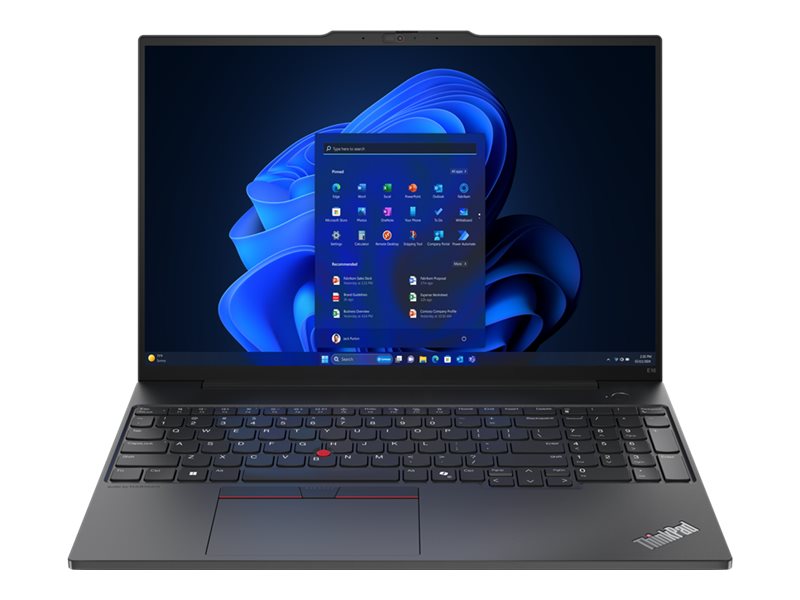 Lenovo ThinkPad E16 Gen 2 21MA - 180°-Scharnierdesign - Intel Core Ultra 5 125U / 1.3 GHz - Win 11 Pro - Intel Graphics - 32 GB RAM - 1 TB SSD TCG Opal Encryption 2, NVMe - 40.6 cm (16")