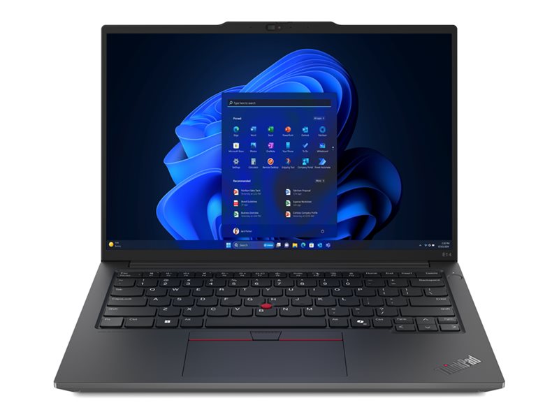 Lenovo ThinkPad E14 Gen 6 21M7 - 180°-Scharnierdesign - Intel Core Ultra 7 155H / 1.4 GHz - Win 11 Pro - Intel Arc Graphics - 32 GB RAM - 1 TB SSD TCG Opal Encryption 2, NVMe - 35.6 cm (14")