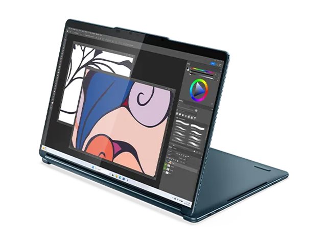 Lenovo Yoga Book 9 13IMU9 83FF - Tablet - Flip-Design - Intel Core Ultra 7 155U / 1.7 GHz - Evo - Win 11 Home - Intel Graphics - 16 GB RAM - 1 TB SSD NVMe - 33.8 cm (13.3")
