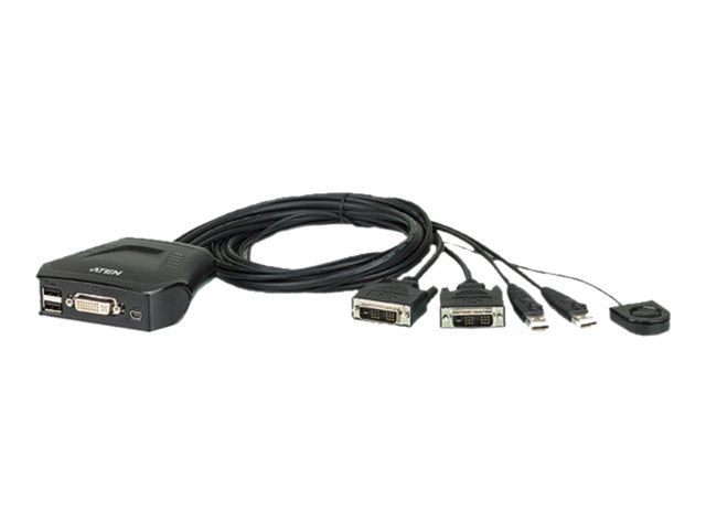 ATEN CS22D - KVM-Switch - 2 x KVM port(s) - 1