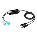 ATEN CS62KM USB Boundless KM Sw - KVM-Umschalter - 2-Port