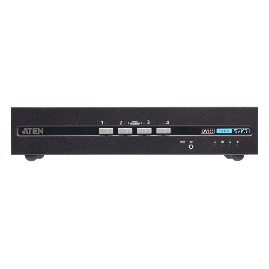 ATEN USB - 4K DVI Dual Display Secure KVM Switch - KVM-Umschalter - 4-Port