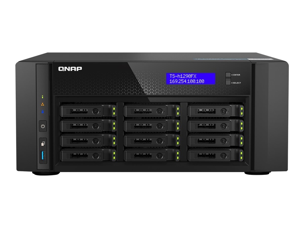 QNAP TS-h1290FX - NAS-Server - 12 Schächte -