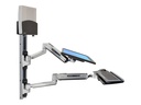 Ergotron LX Wall Mount System with Small CPU Holder - Systemeinheit-/Monitor-/Tastatur-Montagekit - Sitz-Steh - geeignet für Wandmontage - bis zu 106,7 cm (bis zu 42 Zoll)