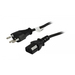 Synergy 21 Netzkabel 230V Schweiz Stecker J12/Kaltgeräte IEC-C13 Buchse Black - Kabel - Strom/Netzteil