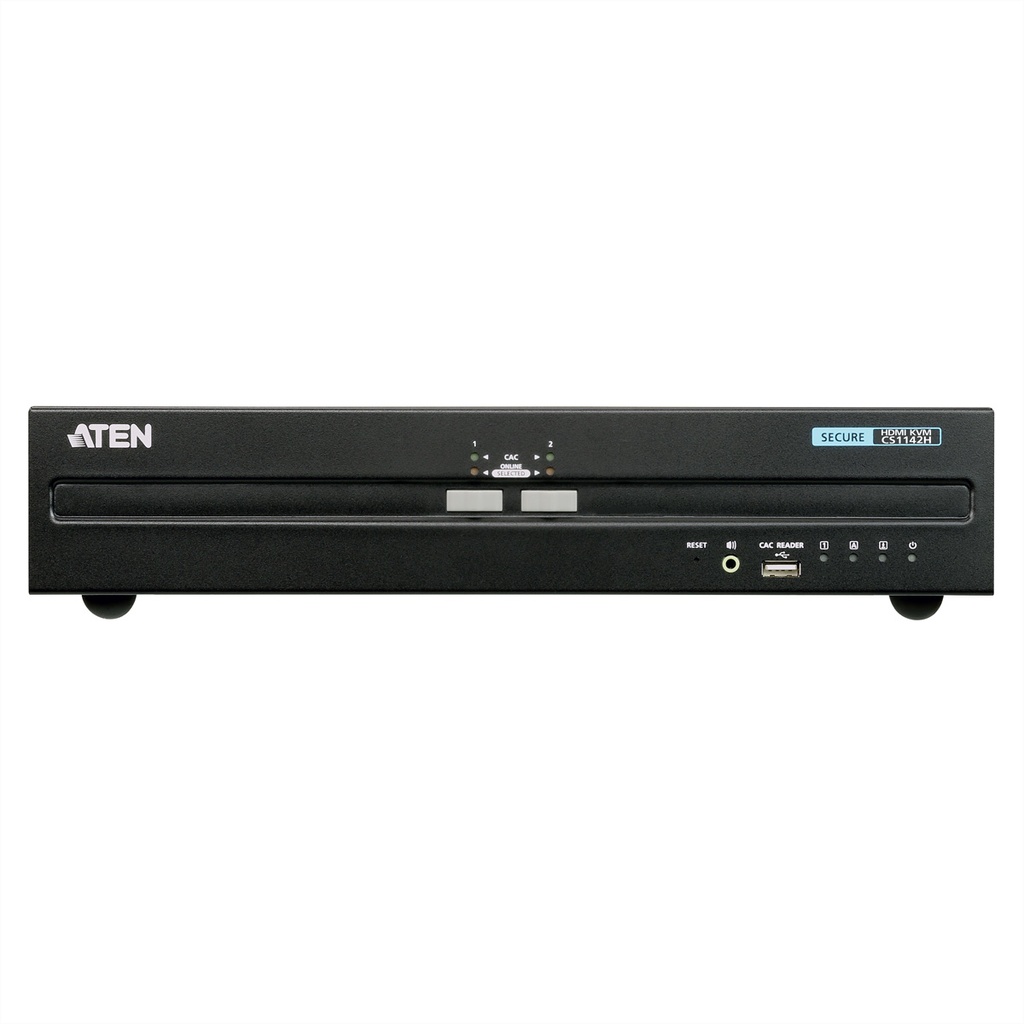 ATEN USB HDMI Dual Display Secure KVM - KVM-Umschalter - 2-Port