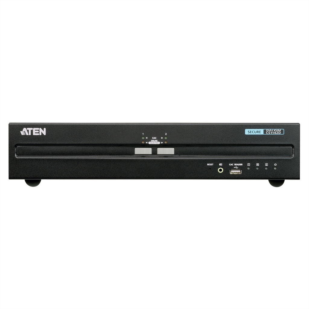 ATEN USB DVI Dual Display Secure KVM - KVM-Umschalter - 2-Port