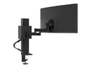 Ergotron TRACE - Befestigungskit (Pivot, Basis, VESA-Abstandshalter, Hubsäule, Verlängerungsarm, 2-teilige Tischklemme) - Konstante Krafttechnologie - für LCD-Display - mattschwarz - Bildschirmgröße: 54.6-96.5 cm (21.5-38")