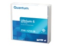 Quantum LTO Ultrium 6 - 2.5 TB / 6.25 TB - Mit Strichcodeetikett