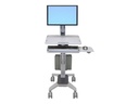 Ergotron WorkFit-C Single LD Sit-Stand Workstation - Wagen - für LCD-Display / PC-Ausrüstung - Grau - Bildschirmgröße: bis zu 76,2 cm (bis zu 30 Zoll)
